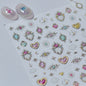 5D Summer Ocean Nail Stickers Seaside Vacation Colorful Fish Bubble Starfish Little Octopus Nail Decal Fresh Sea Manicure Decor