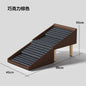 Foldable Pet Stairs and Stool 2 in 1 Non Slip Steps for Dogs Cats Bed Sofa Access Wooden Legs Storage Ottoman