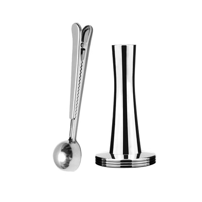 Coffee Tamper Stainless Steel Powder Hammer Pressing For Dolce Gusto Nespresso Delonghi Bocsh Capsule & Portafilter with Spoon