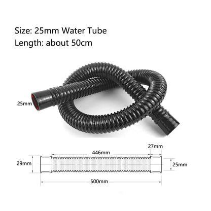 Black 20mm/25mm Aquarium Water Tube Oxygen Pump Water Pump Hose Air Bubble Stone Aquarium Fish Tank Pond Pump Tube 50cm