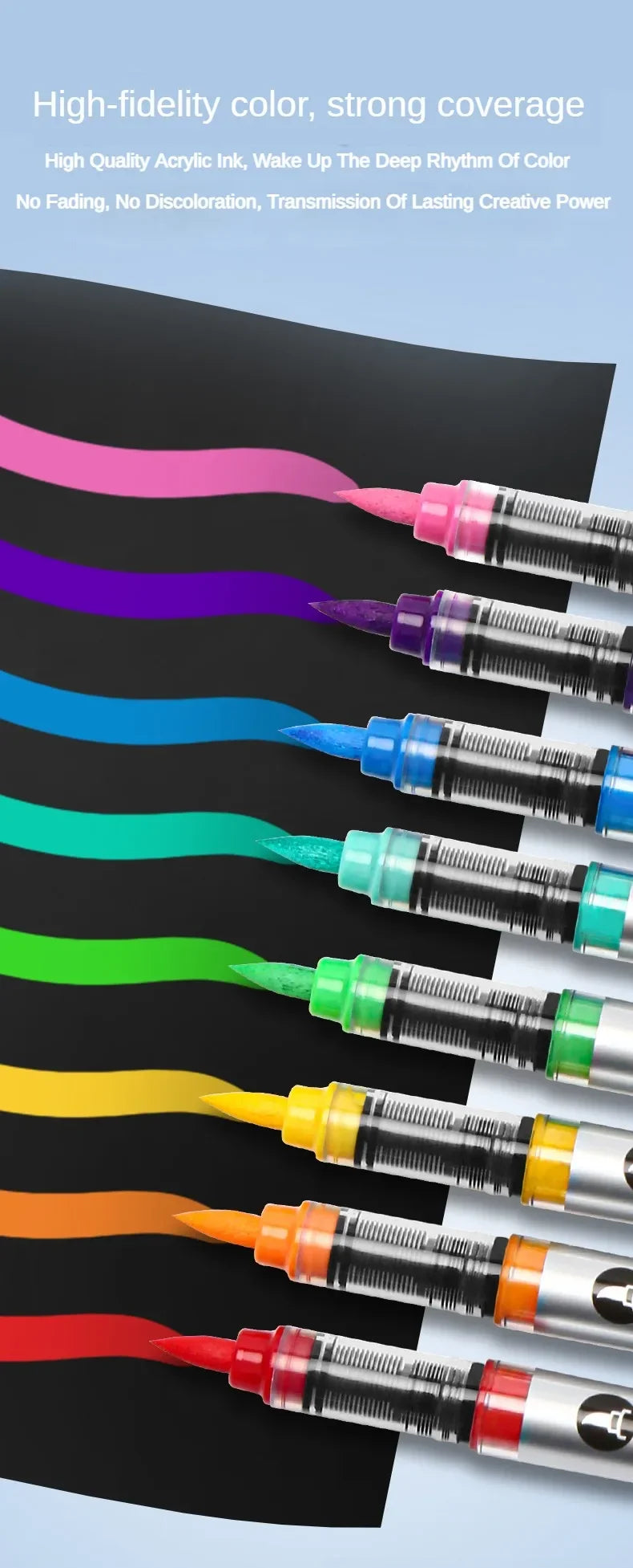 1 PC 120 Colors Acrylic Paint Marker Pens Professional Drawing Pens for Graffiti Manga School Aesthetic Stationery Art Supplies