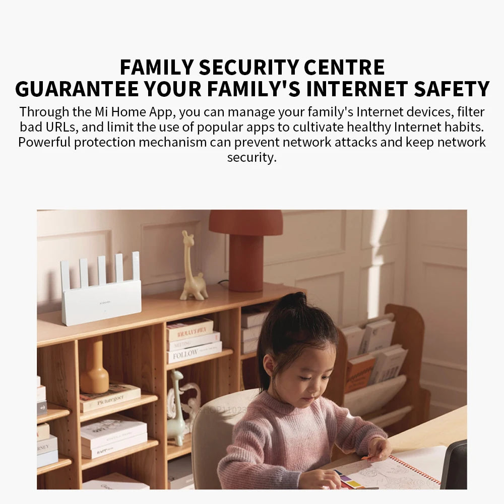 New XIAOMI Router BE5000 WiFi 7 5011Mbps 2.5GHz Network Port 512MB Memory Dual Broadband Access Network Security Protection  -CN