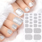 22Tips Solid Color Self-adhesive Gel Stickers for Toe Nails Waterproof Long-lasting Toenail Stickers Toe Full Cover Toenail Wrap