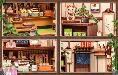 CUTEBEE Book Nook DIY Building Kit with Laser-Cut Precision Pieces 3D Wooden Puzzle  Collectible Desk Home Decor for Gift Idea