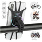 Universal Phone Silicone Holder Bicycle Motorcycle Mobile Buckle Pull Non-slip Adjustable Bike Handle GPS Mount barracket Stand
