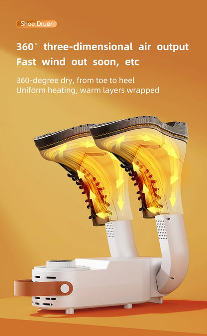 HOMEFISH Intelligent Shoe Dryer Quick Drying Deodorizing Sterilizing Adjustable Timer Household Shoe Warmer And Heater