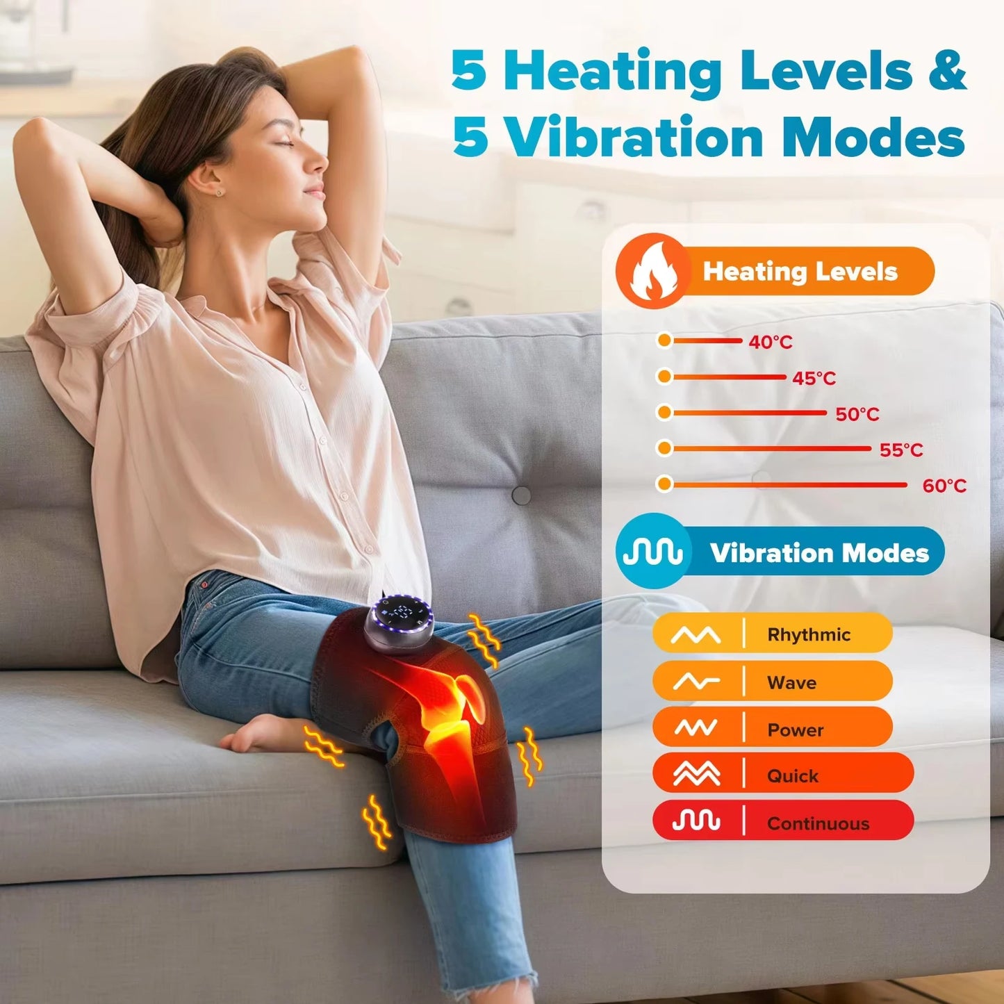Electric Shoulder Heating Pad 3-Speed Vibration Muscle Relax Belt Thermal Massager Shoulder Neck Health Care Support Brace
