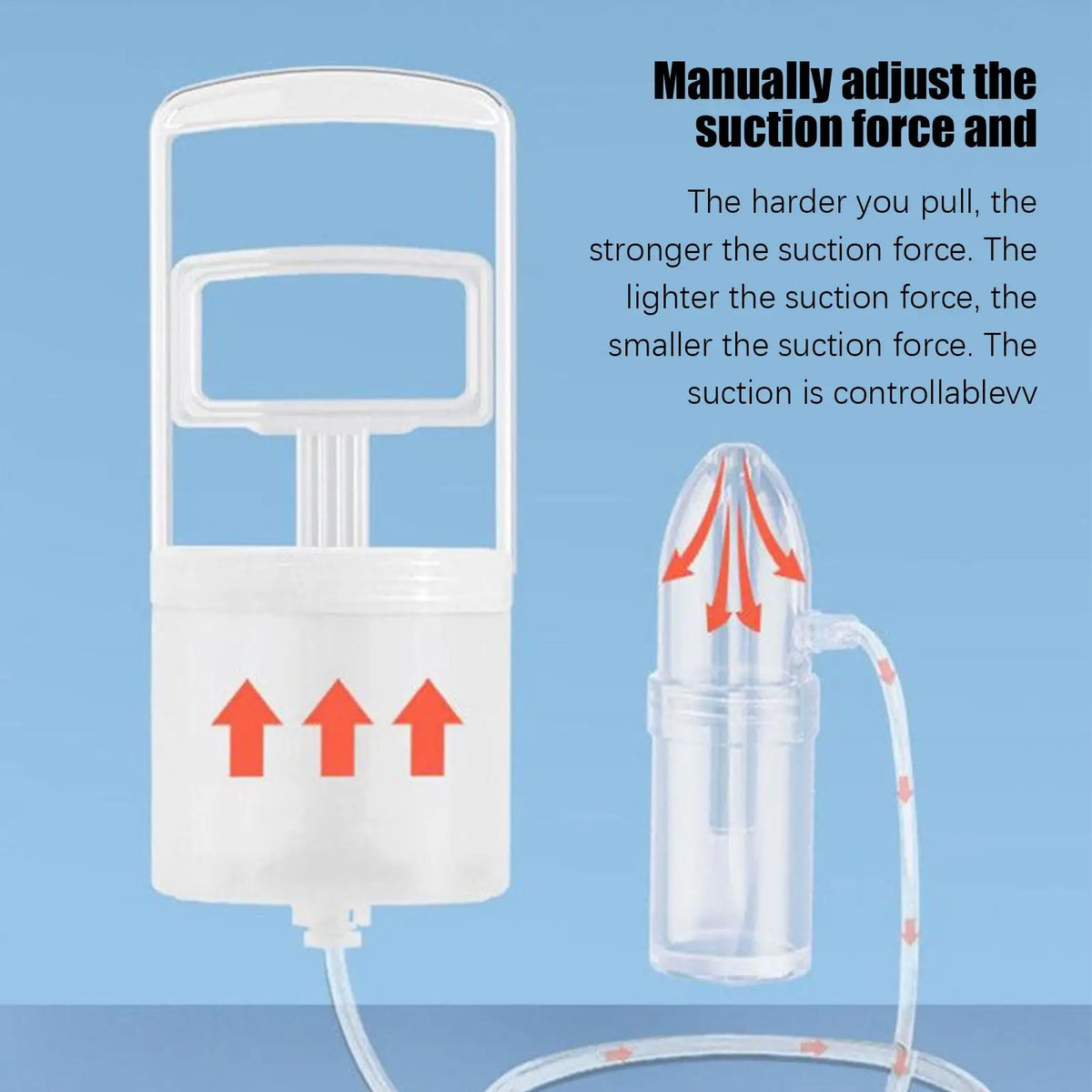 Nasal Aspirator for Baby Nose Cleaner Booger Sucker for Baby Hand Puller Clogged Passages and Boogers for Kids Toddler Children