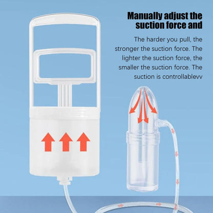 Nasal Aspirator for Baby Nose Cleaner Booger Sucker for Baby Hand Puller Clogged Passages and Boogers for Kids Toddler Children