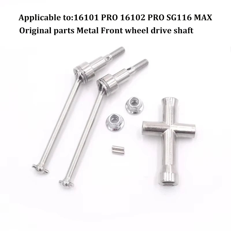 16101 PRO 16102 PRO SG116 MAX PRO RC Car 1:16 Blue Upgraded Metal Spare Parts Model 4WD/ Original Spare Parts Drive Shaft Gear