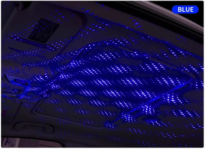 LED Starry Sky Projector Night Light Romantic USB Night Light Adjustable USB Car Lights Auto Roof Ceiling Lamp Bedroom Light