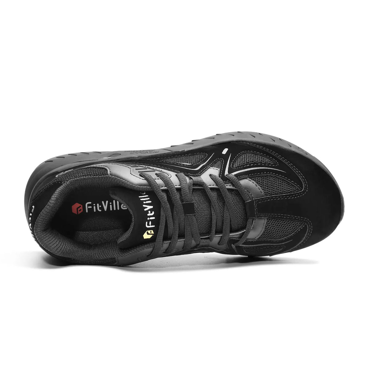 FitVille Men's Extra Wide Orthopedic Walking Shoes, Arch Support Lightweight Non Slip Running Sneakers, Pain Relief Footwear for Flat Feet, Plantar Fasciitis & Severe Heel Pain