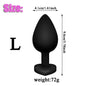 3Pcs Set Butt Anal Plug With Crystal Sex Toys for Women Men Soft Silicone Erotic Massager Stimulator Dildo Adult Product Plug