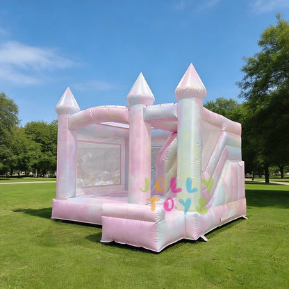 Tie Dye Toddler Bounce House Inflatable Wedding Bounce Castle Outdoor Bouncer Inflatable Tiedye Bouncer Combo House with Slide