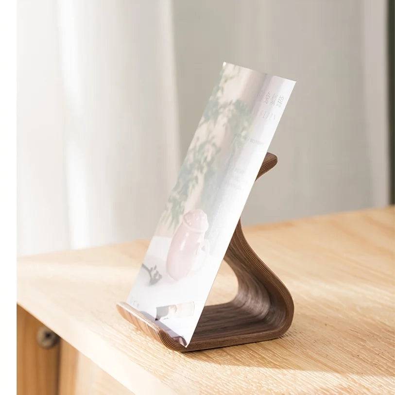 [New Wooden Phone Stand] New Wooden Portable Desktop Phone Stand | Creative Lazy Holder for iPad Tablet, Universal Mobile Stand