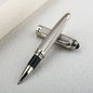 Luxury Big Barrel Rollerball Pen with Silver Clip Smooth Writing for Business Gift (Blue Ink) PK Jinhao 159