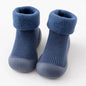 Baby Winter Booties Non-Slip Soft Sole Shoes with Cotton Socks Warm Fleece-Lined Infant First Walkers for Boys Girls 0-4T
