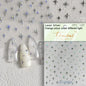 1 piece  5D silver nail stickers metal mini star nail art stickers high quality exquisite decals self-adhesive nail art stickers