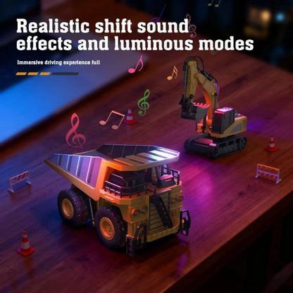 1:64 Remote Control and Alloy Truck Forklift with Trailer Worktop Mini Bluetooth RC Elevator Vehicle Children's Toy Holiday Gift