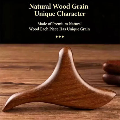 Sandalwood Massage Comb Trigger Point GuaSha Tool Multifunctional Foot Soles Stick Body Hand Neck Back Massage Meridian Scraping