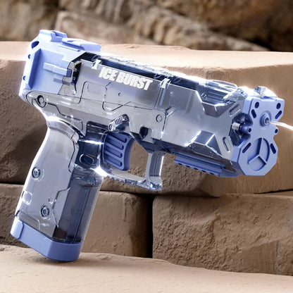 Mechanical Continuous Firing Water Gun Toys for Kids Summer Outdoor Beach Pool Toy High-pressure Mini Pistol Water Guns for Baby