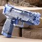 Mechanical Continuous Firing Water Gun Toys for Kids Summer Outdoor Beach Pool Toy High-pressure Mini Pistol Water Guns for Baby