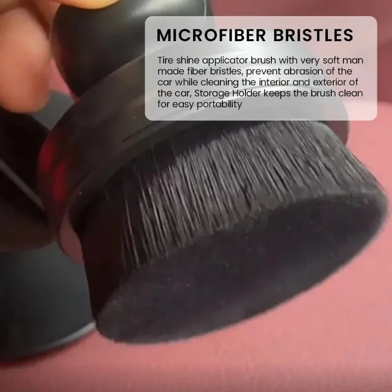 Portable Tire Gloss Coating Brush, Car Cleaning Brush, Multifunctional Soft Bristled Brush, Car Tools Cleaning Brush
