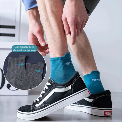 10/20Pairs High Quality Men's Socks Casual Breathable Cotton Man Run Sports Socks Spring Autumn Male Sox Gifts Plus Size 38-45