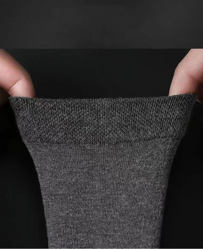 20Pcs/Lot Men's Pure Cotton Socks Plus Size Solid Color Casual Office Business Long Socks Breathable Soft Men's Socks EU39-48