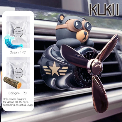Duck pilot car air freshener scent airplane vent clip perfume diffuser fragrance dispenser accsesories interior decoration aroma