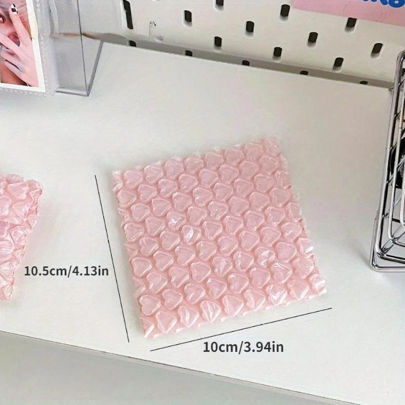 20PCS Pink Love Bubble Bag Bubble Film Bubble Envelope Small Card Cover Gift Packaging Bag Shockproof and Waterproof