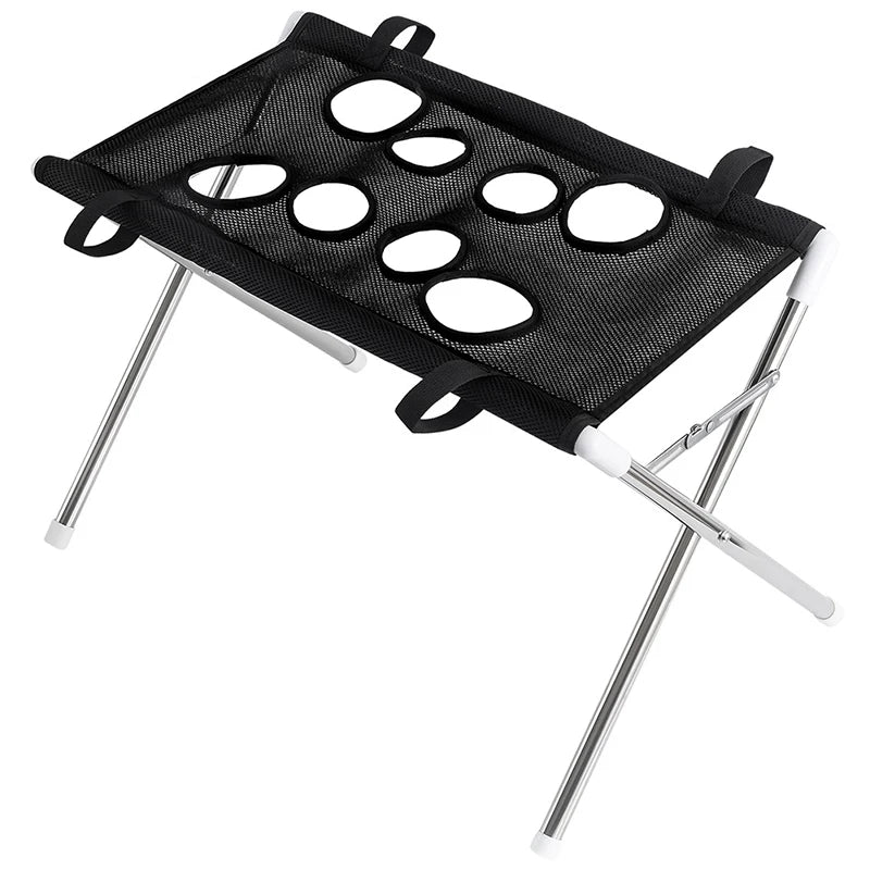 Portable Pet Grooming Bath Suspended Bed Frame With Brackets Breathable Washable Mesh Foldable Storage Pet Bath Drying Rack