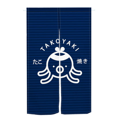 Custom Japanese Resturant Ramen Noren Curtain  Noodles Shop Kitchen Cloth Doorway Curtains Oil Smoke Proof Partition No Punching