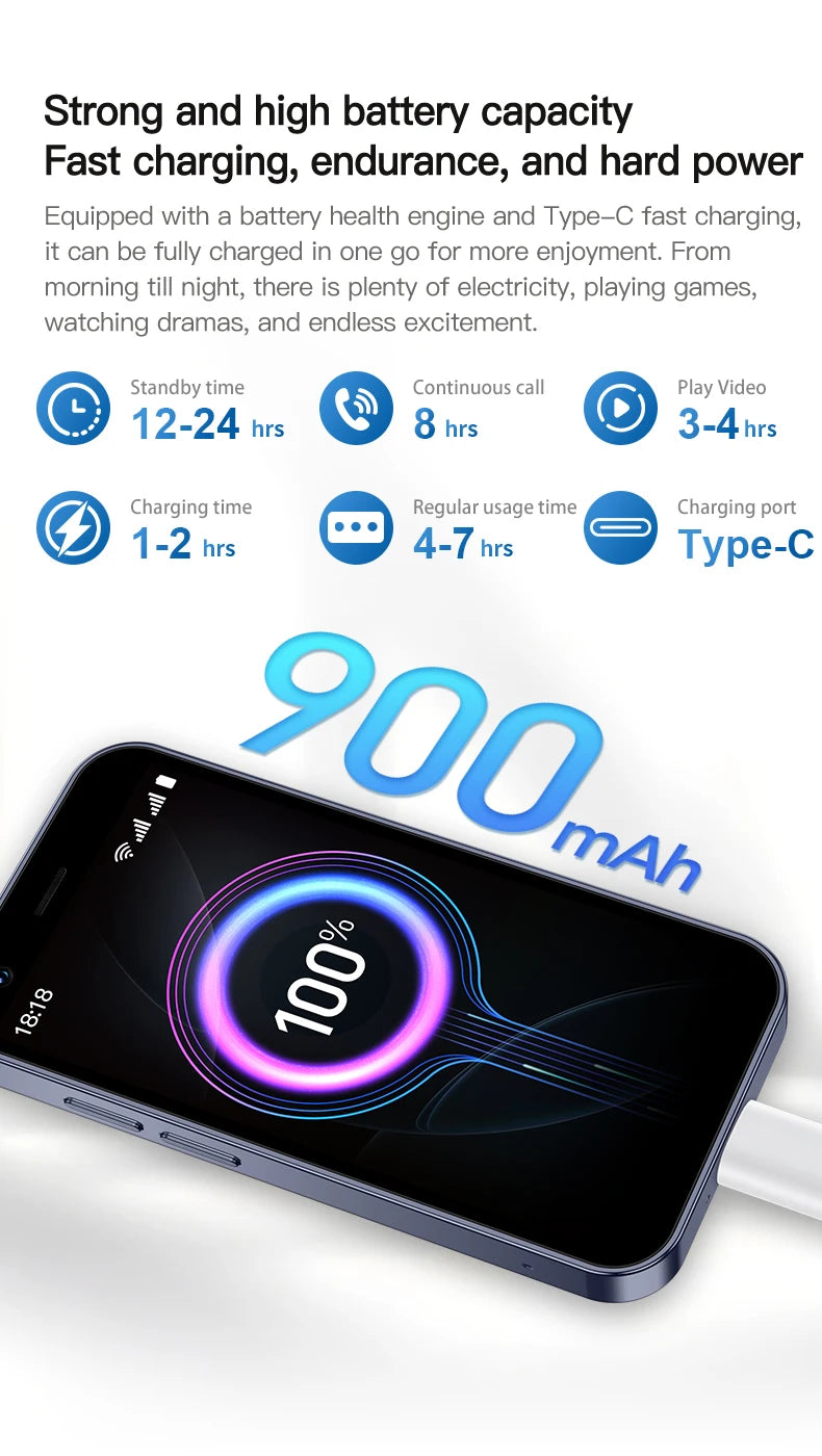 SERVO 18SE MINI Small Android Smartphone 3G WCDMA Dual SIM Card 2GB+16GB Play Store Wi-Fi Face Unlock 3.0 inch Mini Smart Phones