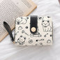 Cute Cat Wallets for Women Card Holder Small Purses with Zip Coin Pocket High Quality Square Hand Bags