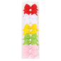 10Pcs/Set New Cute Solid Ribbon Bowknot Hair Clips for Baby Girls Handmade Bows Hairpin Barrettes Headwear Baby Hair Accessories