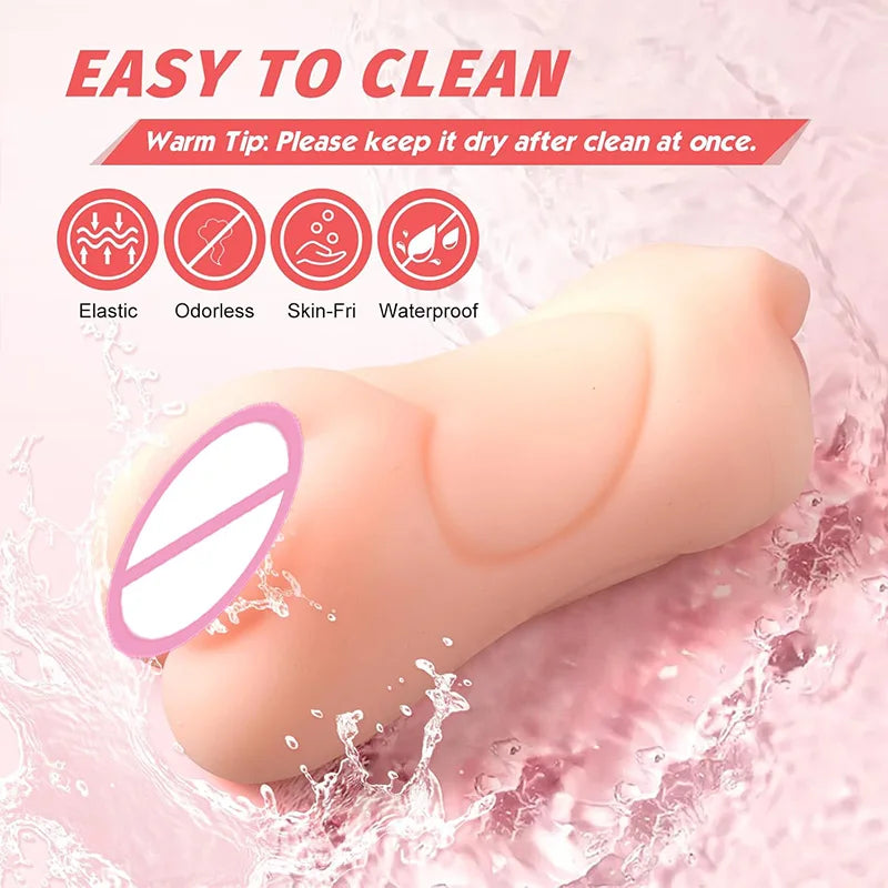 3D Flesh The Light Male Masturbation Artificial Vagina Ass Mouth Silicone 3 In 1 Adult Sex Toy Sex Doll For Man Pocket Pussy Ass