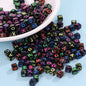 Hot! 100Pcs/Lot 6mm Mixed Many Kinds Acrylic Cube Square Number&Alphabet Letter Beads for Bracelet Necklace Jewelry Making DIY
