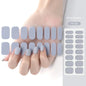16/22 Tips Semi Cured Gel Nail Stickers for UV Lamp Designer Adhesive Nail Gel Wraps DIY Long-lasting  Nail Decoration