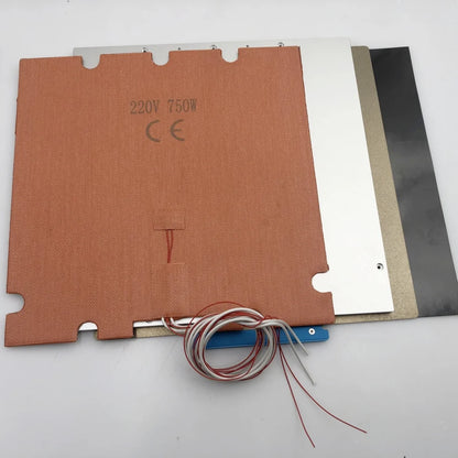 Funssor Trident Voron 2.4 R2 3D Printer Build Plate Kit 8MM Thickness PEI Powder Sheet with Magnetic Sheet For Voron 305/355m