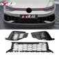 GTI style car accessories body kit Front Bumper Grill decoration sports version front grille fog lamp For vw golf 8 mk8 R-Line