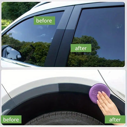 Car Plastic Leather Restorer Spray Polish Cleaner Coating Agent Back To Black More Gloss Car Cleaning Products P5