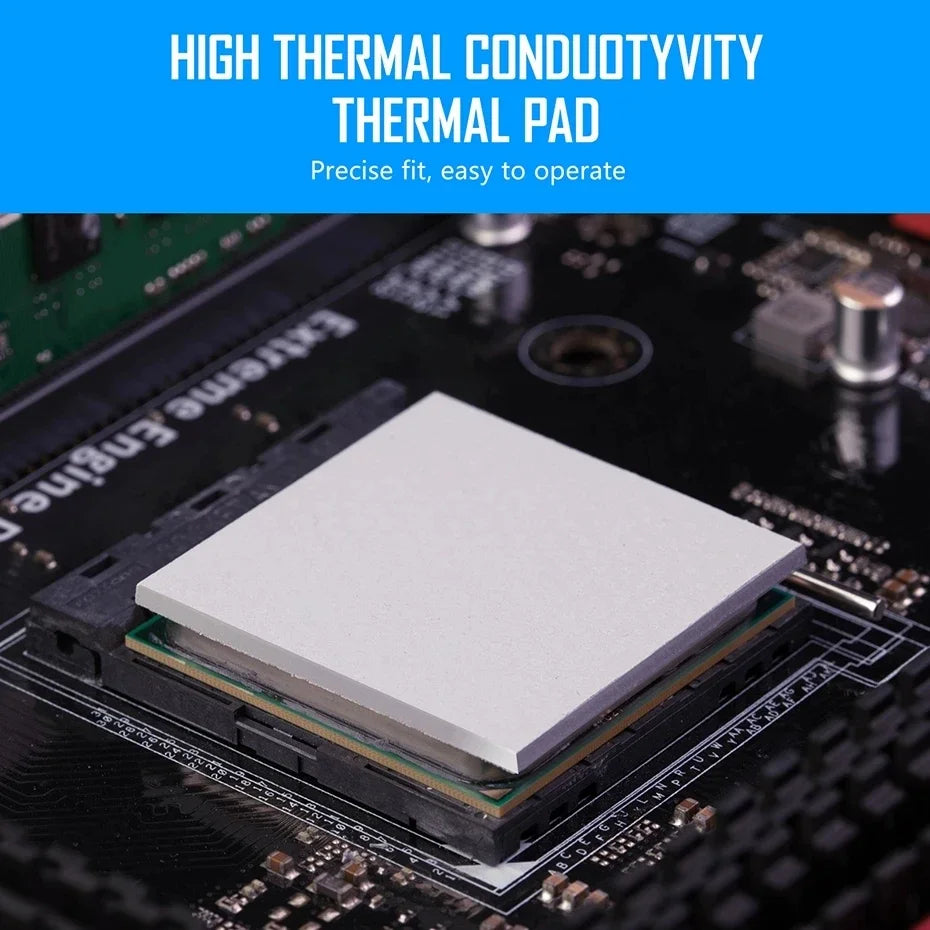 Upsiren 24W/mk 0.75/1.25/1.75mm GPU CPU Heatsink Cooling Conductive Silicone Pad High Quality Original Authentic Thermal Pad