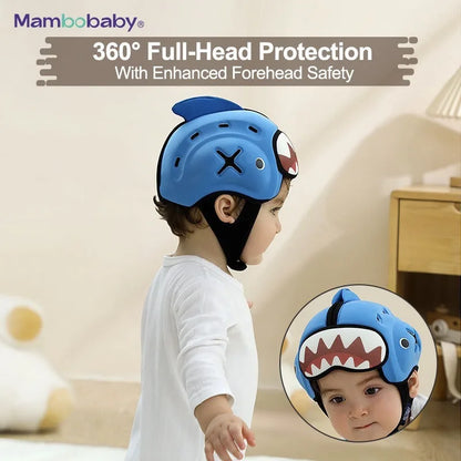 Baby Anti Fall Head Protection Hat Infant Learning Walk Breathable Helmet Toddler Safety Gear Caps for Walking and Crawling