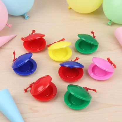 3/5/15/25Pcs Plastic Music Castanets Orff Instruments Festival Party Entertainment Prop Percussion Instrument Rhythm Cultivation
