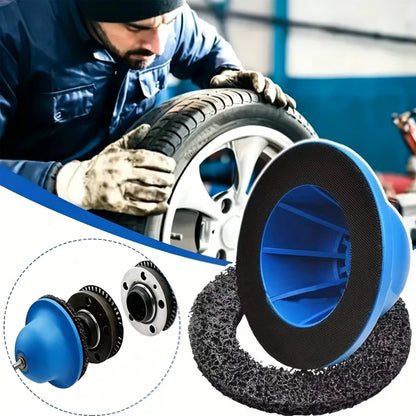 Vehicle Wheel Hub Grinding Machine Set 150mm for 1/2 Inch Rod Rust Removal Paint Polishing Wheel Brake Disc Cleaning Tool