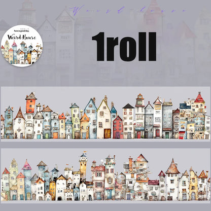 Mr.Paper kawaii Wacky House Series House Landscaping Tape DIY handbook decorative tape stickers student supplies washi tape set