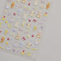 Lovely Animal Graffiti Cat Claw Rabbit Bunny Bear Dog Flower Fruit Dim Sum Candy Sunflower Adhesive 5D Nail Art Stickers Decal