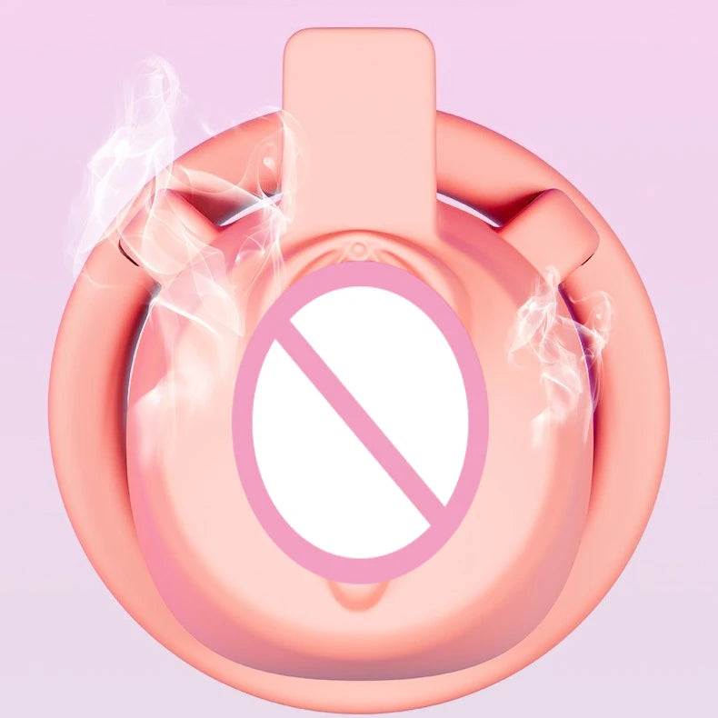 New Sissy Simulation Vagina Chastity Cock Cage Sex Toy with 4 Size Cock Ring Bdsm Penis Urethral Lock Adult Toy for Men
