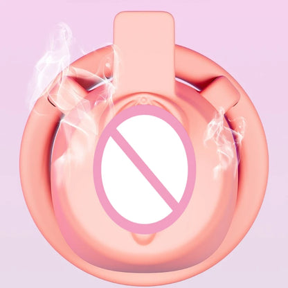 New Sissy Simulation Vagina Chastity Cock Cage Sex Toy with 4 Size Cock Ring Bdsm Penis Urethral Lock Adult Toy for Men